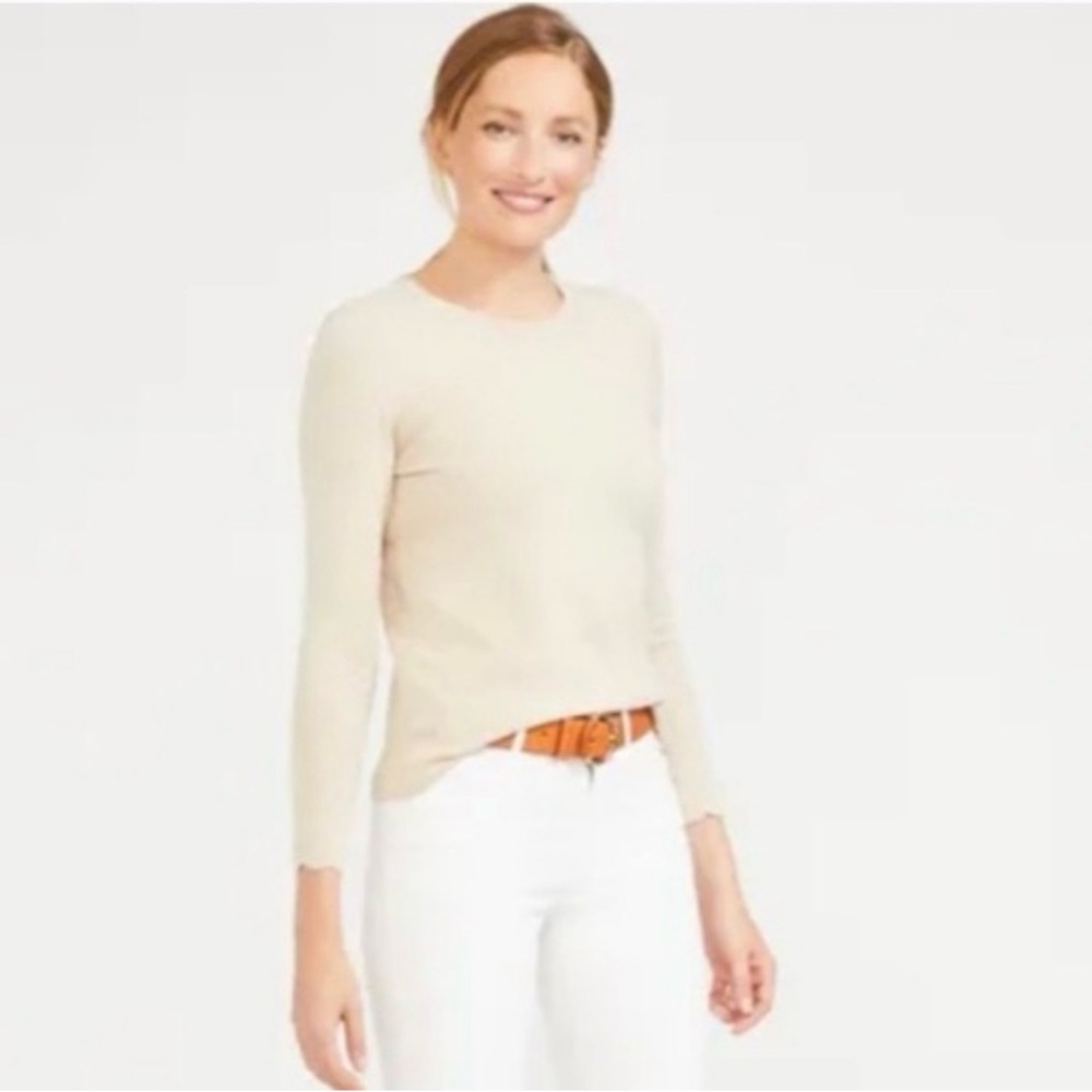 J McLaughlin Henri Scallop Hem Sweater